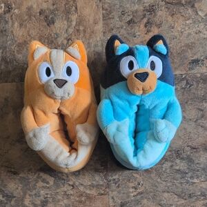 Kids Cartoon Animal Slippers - Orange and Blue